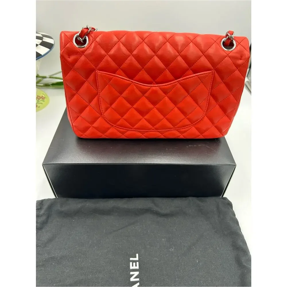 Women's Chanel MATELASSE lambskin shoulder Bag ladybug, and strawberry charms.